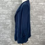 Sanctuary Navy Blue Cloudscape Draped Jacket Photo 3