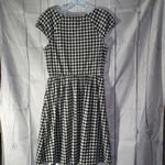 Elle  black and white checkered dress Photo 4