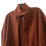 A.Peach Fuzzy Coat Photo 1