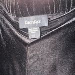 Karen Kane  Women's Black Pants Velvet Wide Leg sz XL pull on elastic waist Photo 4