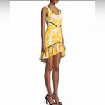 Alexis  Simonet Floral Marigold Ruffle Flounce Mini Dress NWOT Photo 2