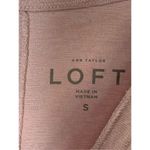 Ann Taylor LOFT Women's Heather Pink Raglan Long Sleeve Top Small Photo 1