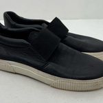 Vince Kirkland slip on low top black leather skate sneakers casual size 8.5 Photo 0