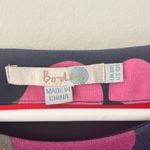 Boden Irene Ponte Dress Navy Blue Pink Red Floral Knee Length 3/4 Sleeve Preppy Photo 4