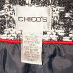 Chico's Chico’s Black & White Plaid Tweed Button Down Coat Photo 4