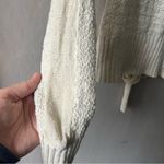 Free People Cream Bow Back Long Sleeve Knot Sweater Size Small Photo 1