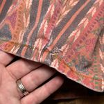 90's Vintage Shorts High Rise Jean Shorts Pink Aztec Tribal Print Boh0 Denim 26" Photo 6