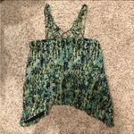 BCBGMAXAZRIA BCBG Green Cage Caged Flowy Strappy Tank Top Green Dressy Party Small Photo 1