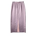 Zola Evening Skirt Womens 12 Lilac Satin Lined Pencil Straight Midi‎ Skirt Purple Photo 1
