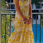 ZARA  Yellow and White Floral Dress Photo 0