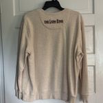 Disney Beige Lion King Crewneck Embossed Sweatshirt Photo 2