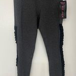 Betsey Johnson  Gray Leggings with Ruffle Photo 0