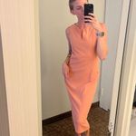 L’Wren Scott Peach Tailored Sheath Dress Pink Size 8 Photo 13