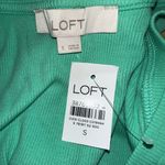 Loft  Perfect Ribbed Midi Tank Dress in Tropical Mint Small NWT Photo 5