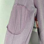Black Tape NWT Elbow Patch Fleece Shacket Jacket Soft Lilac Size Petite XS PXS Photo 15