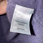 J Jill Italian Merino Wool Purple V Neck Merino Wool Sweater Small Photo 3