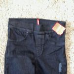 Spanx  Jean-ish Distressed Skinny Stretch Black Jeggings Jeans in Medium Wash Photo 1