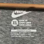 Nike xl Gray With coral swoosh rolled up sleeve tee Women’s T Shirt Photo 1