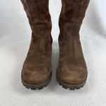 Timberland Waterproof Suede Knee High Boots Chocolate Brown Zip Women 7M Photo 2