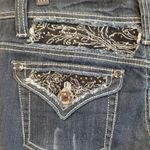 Vintage Y2K LA Idol Bling Jeans Women's Western Low Rise 90s Rhinestone Size 11 Blue Photo 6