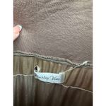 Paisley Vine Women Brown Tiered Ruffle Skirt Size L Stretch Boho Artsy Lagenlook Size M Photo 5