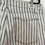 Judy Blue  White And Blue Stripe Super Flare Jeans Size 15/32 Photo 4