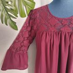Nordstrom  Lace Top Bell Sleeve Boho Dress Photo 1