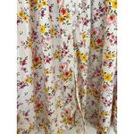 ASOS DESIGN shirred midi tea dress in cream meadow floral print Size US 0 Photo 11