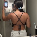 Sparkly Cowlick Top Black Photo 4