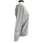 Chaser Rainbow Bolt Graphic Gray Lightweight Sweatshirt XS Retro 80s Kidcore Photo 2