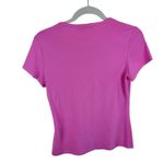 J. McLaughlin NWT Pink Cotton Modal Lightweight Short Sleeve V-Neck T-Shirt XS Photo 1