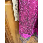 Betsey Johnson Vintage  Pink Feminine Dainty Metallic Lace Tulle Slip Dress Sz 2 Photo 9