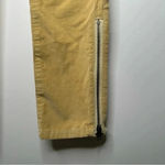 Pilcro and the Letterpress  Pale Yellow Zipper Ankle Stet Corduroy Pants Size 27 Photo 9
