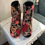 MIA Vail Women’s Booties Sz 7 BOHO Floral Embroidered 3” Heels Multi Colors GUC Photo 3