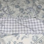 Zaful grey gingham bathing suit top Photo 2