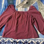 Banana Republic  Crimson Pinstripe Blouse Photo 1