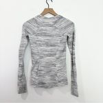 Lululemon Runderful White Gray Space Dye Long Sleeve Top size 4 Photo 1