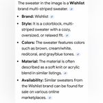 Wishlist  Colorful Striped Sweater Photo 5