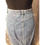 Gloria Vanderbilt Vintage  Denim Cotton Skirt Front Zip Pockets Size 8 Photo 3