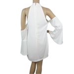 COTTON CANDY LA White Halter Cold Shoulder Mini Dress Women's Size Medium NEW Photo 5