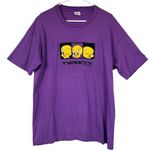 Anvil Vintage  Purple Tweety Bird Single Stitch Embroidered Graphic Tee Size XL Photo 0