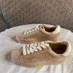 Joie  Danba Suede pink platforms espadrilles lace up size 8.5 Photo 3