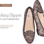 Valentino Garavani Valentino women’s Caviar Crystal Lace smoking slipper flats size IT 36.5 US 6.5 Photo 17