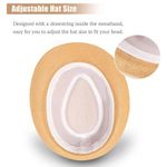 Boutique Ultrafun Straw Fedora Hat Classic Manhattan Dark Gray Black Belt Buckle Band Uni Photo 6