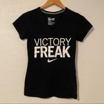 Nike Drifit Women’s Black V-Neck Victory Freak S/S Slim Fit T Shirt Size XS Photo 0
