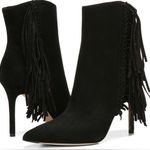 Veronica Beard NIB Nyomi Fringe Bootie Black Suede sz 6.5 Photo 0