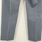 Theory Treeca 4 Blue Check Screen Viscose Trouser Dress Pants Women's Size 6 Photo 6
