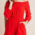 Anthropologie AMADI BY Veracruz off the shoulder romper Photo 0