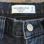 Abercrombie & Fitch  The Mom Short High Rise Black Denim, Size 28/6 Photo 2