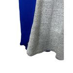 Market & Spruce  Gray Sweater with Sapphire Blue Chiffon Back Women's XS Photo 5